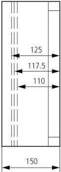 Eaton CI44E-125 Isolierstoffgehäuse, +Vorprägungen, HxBxT=375x375x150mm (031436)