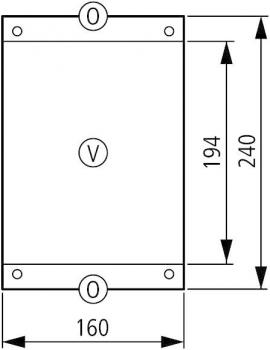 Eaton CI-K4-125-M Isolierstoffgehäuse CI-K4, H x B x T = 240 x 160 x 125 mm, + Montageplatte (206897)