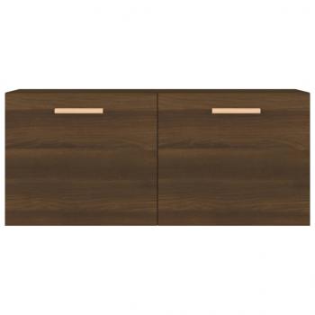 Wandschrank Braun Eichen-Optik 80x35x36,5cm Holzwerkstoff