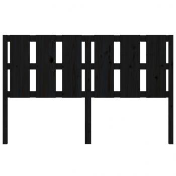 Bett-Kopfteil Schwarz 155,5x4x100 cm Massivholz Kiefer