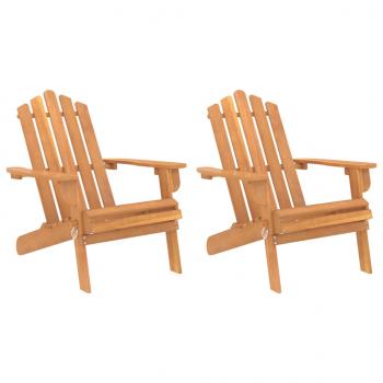 Adirondack-Gartenstühle 2 Stk. Massivholz Akazie