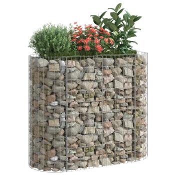 Gabionen-Hochbeet Verzinktes Eisen 120x50x100 cm