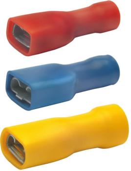 ARDEBO.de Klauke 8303V Isolierte Flachsteckhülsen, 1,5-2,5 mm², 4,8x0,8 mm, blau