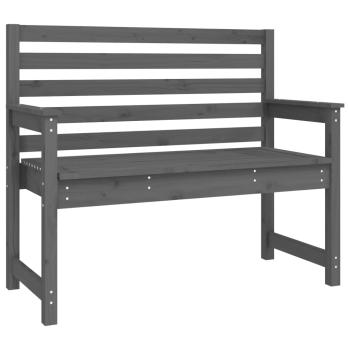 4-tlg. Garten-Essgruppe Grau Massivholz Kiefer