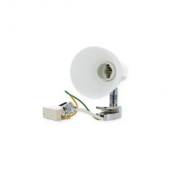 ARDEBO.de Eglo Sticker Spiegelleuchte, 40W, E14, weiß/chrom (85832)