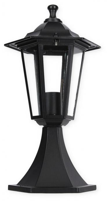 ARDEBO.de Eglo Laterna 4 Sockelleuchte, E27, 60W, schwarz (22472)