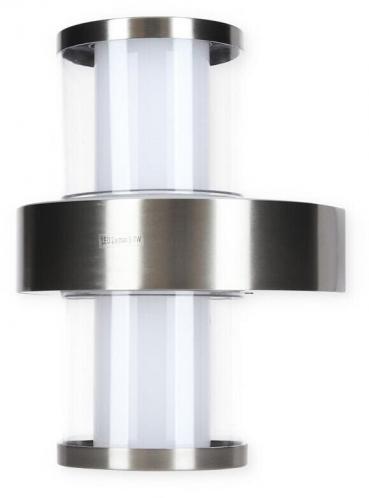 ARDEBO.de Eglo Beverly 1 LED-Wandleuchte, 2x3,7W, Edelstahl, weiß (94799)