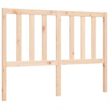 Massivholzbett mit Kopfteil