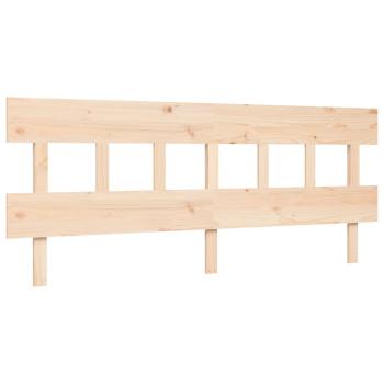 ARDEBO.de - Seniorenbett mit Kopfteil Super Kingsize Massivholz