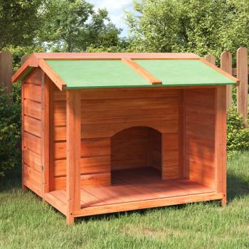 ARDEBO.de - Hundehütte Braun 96x87x80,5 cm Massivholz Kiefer