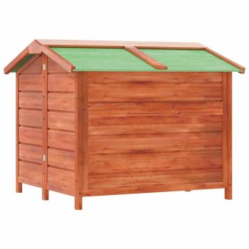 Hundehütte Braun 96x87x80,5 cm Massivholz Kiefer