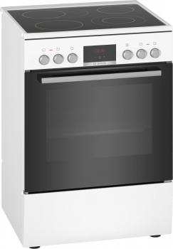 ARDEBO.de Bosch HKR39C220 Serie 4 EEK: A Elektro-Standherd, 60 cm breit, 66 L, Glaskeramik, 3D Heißluft, EcoClean Direct Plus, weiß