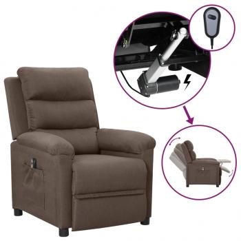 ARDEBO.de - Relaxsessel Elektrisch Taupe Stoff