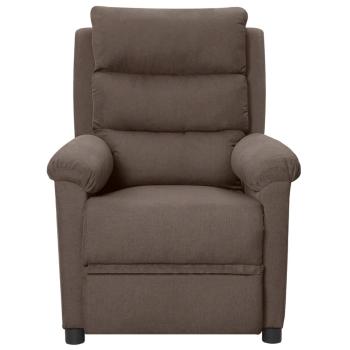 Relaxsessel Elektrisch Taupe Stoff