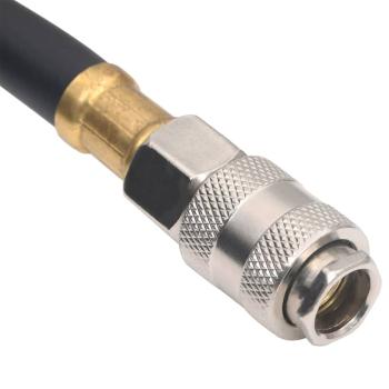 ARDEBO.de - Hybrid-Luftschlauch Schwarz 0,6" 5 m Gummi und PVC