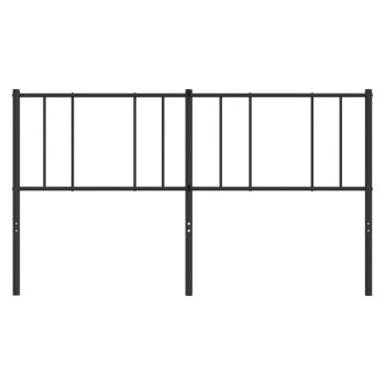 Kopfteil Metall Schwarz 180 cm