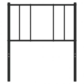 Kopfteil Metall Schwarz 100 cm