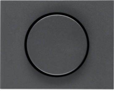 ARDEBO.de Berker 11357006 Zentralstück mit Regulierknopf für Drehdimmer, K.1, anthrazit matt, lackiert