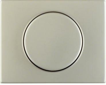 ARDEBO.de Berker 11357004 Zentralstück mit Regulierknopf für Drehdimmer, K.5, Edelstahl, Metall mattiert