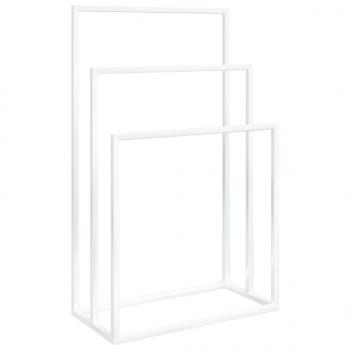 Handtuchständer Weiß 48x24x79 cm Eisen