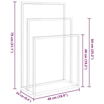 Handtuchständer Weiß 48x24x79 cm Eisen