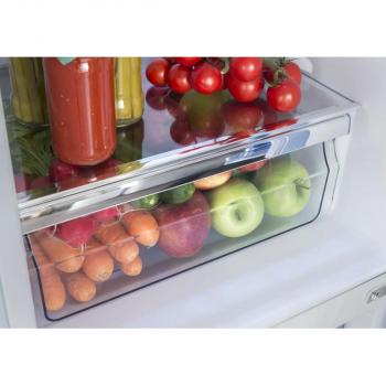 Amica KGCR 387 100 L Retro Kühl-Gefrierkombination, 55 cm breit, 244 L, Automatische Abtauung, LED-Beleuchtung, Flaschengitter, hellblau
