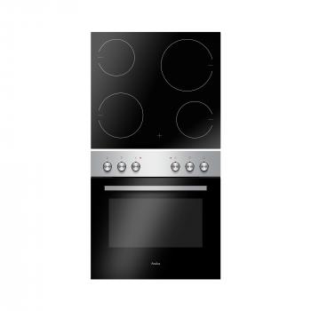 ARDEBO.de Amica EHC 933 041 E EEK: A Einbauherd-Set mit Glaskeramikkochfeld, 62 L, SteamClean, Umluft, CoolDoor3, 9 Backfunktionen, edelstahl