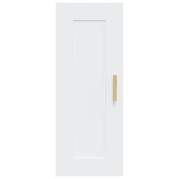 Wandschrank Weiß 35x34x90 cm Holzwerkstoff