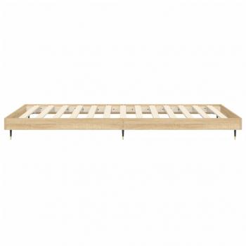 Bettgestell Sonoma-Eiche 90x200 cm Holzwerkstoff
