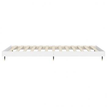 Bettgestell Weiß 90x200 cm Holzwerkstoff