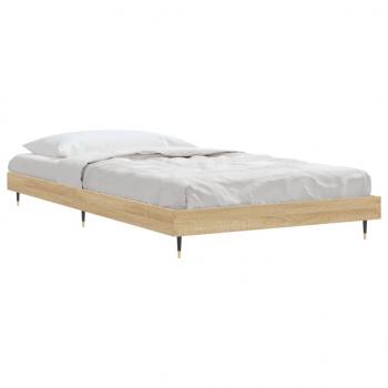 Bettgestell Sonoma-Eiche 100x200 cm Holzwerkstoff