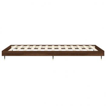 Bettgestell Braun Eichen-Optik 100x200 cm Holzwerkstoff