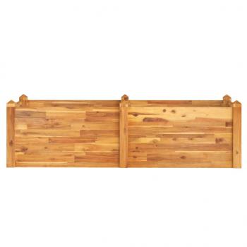 Hochbeet 160x60x44 cm Massivholz Akazie