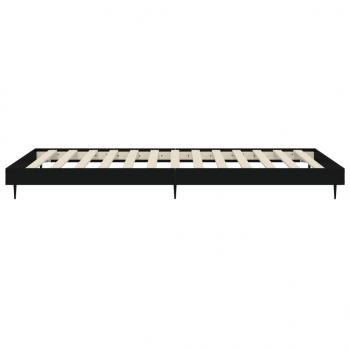 Bettgestell Schwarz 90x200 cm Holzwerkstoff