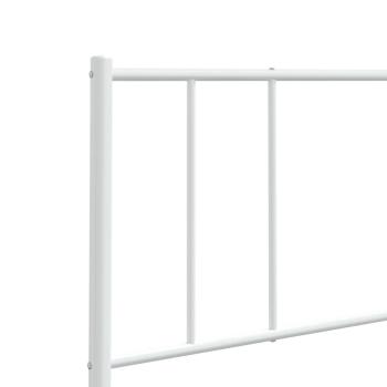 Kopfteil Metall Weiß 90 cm
