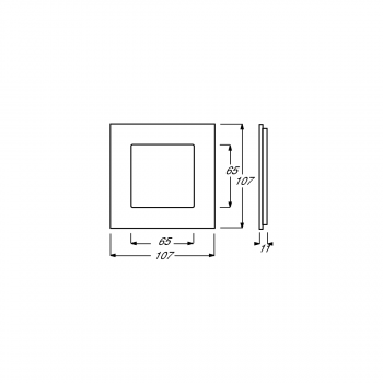 Busch-Jaeger 1721-825 Abdeckrahmen, Carat, 1-fach Rahmen, Glas schwarz (2CKA001754A4322)