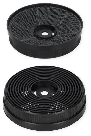 Bomann KF 571 Aktivkohlefilter für DU 774/7602, schwarz, 2 Stck.