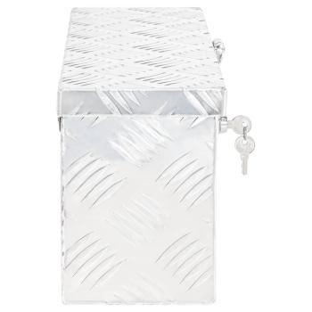 Aufbewahrungsbox Silbern 50x15x20,5 cm Aluminium