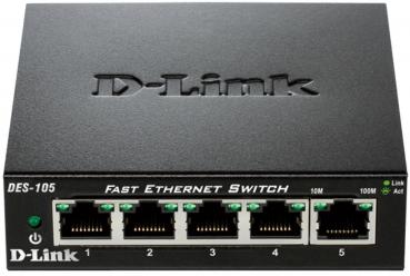 ARDEBO.de D-Link 5-port Fast Ethernet Switch (DES-105)
