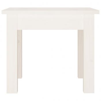 Couchtisch Weiß 35x35x30 cm Massivholz Kiefer