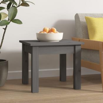 ARDEBO.de - Couchtisch Grau 35x35x30 cm Massivholz Kiefer