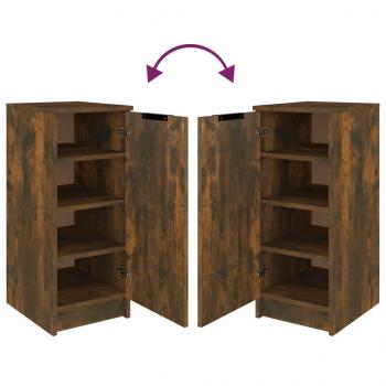 Schuhschrank Räuchereiche 30x35x70 cm Holzwerkstoff