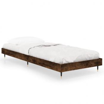 Bettgestell Räuchereiche 75x190 cm Holzwerkstoff
