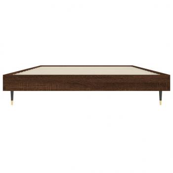 Bettgestell Braun Eichen-Optik 90x190 cm Holzwerkstoff