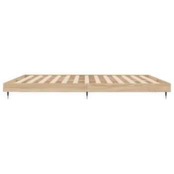 Bettgestell Sonoma-Eiche 140x200 cm Holzwerkstoff