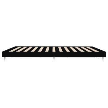 Bettgestell Schwarz 160x200 cm Holzwerkstoff