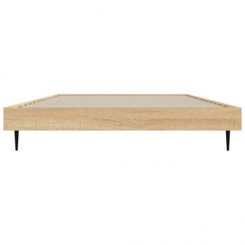 Bettgestell Sonoma-Eiche 100x200 cm Holzwerkstoff