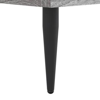 ARDEBO.de - Bettgestell Grau Sonoma 135x190 cm Holzwerkstoff