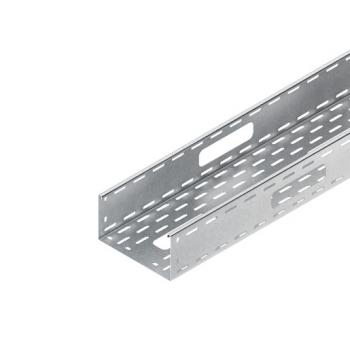 Niedax RSV 110.200 S Verteilerrinne, 110x200x3000 mm, t=1,5 mm, gelocht, Stahl, bandver (Menge: 3 m je Bestelleinheit)