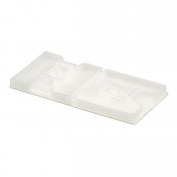 Panduit ABMS-A-D Befestigungssockel,selbstklebend,27.9x27.9mm,PA6.6,weiß,VPE 500 (Menge: 500 Stück je Bestelleinheit)